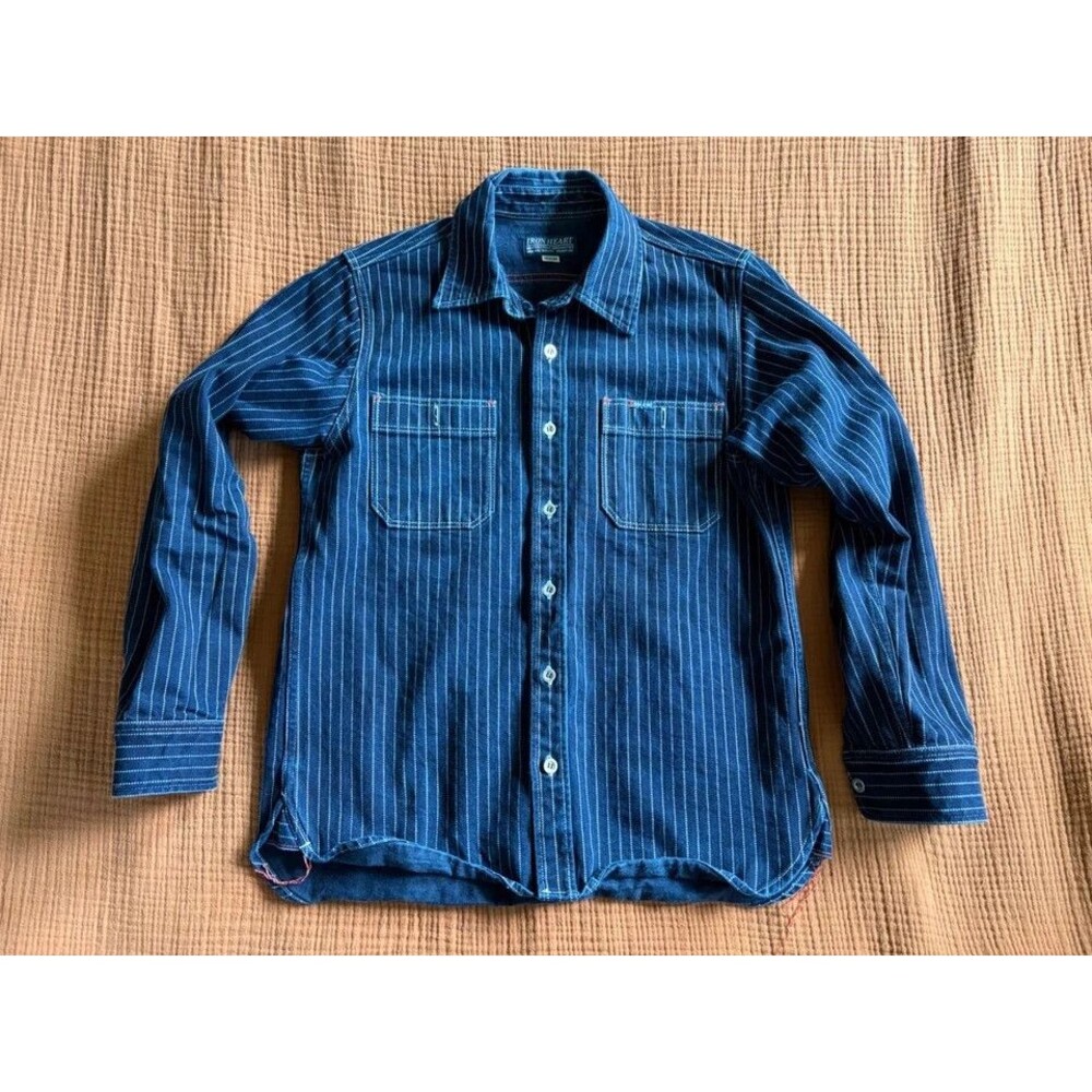 Iron Heart wabash shirt M IHSH-68-IND 12oz Wabashi Workshirt medium